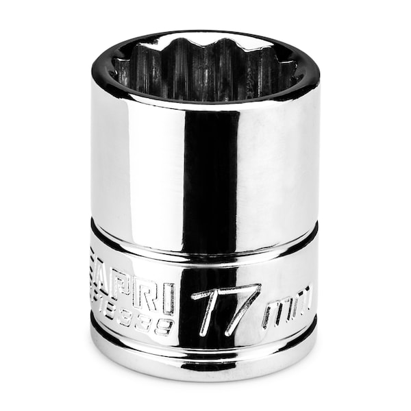 Capri Tools 3/8 in Drive 17 mm 12-Point Metric Shallow Socket CP16339 - main